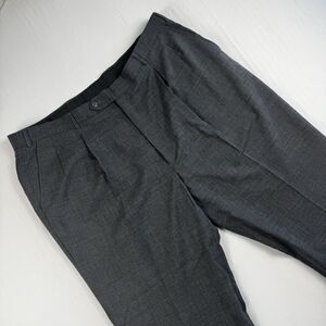 Vintage Alexander Shields 100% Wool Charcoal Gray Slacks Mens 38x30